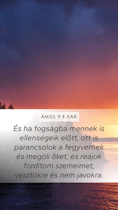 Ámos 9:4 KAR Bible Verse Image