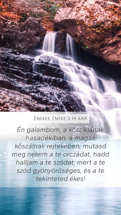 Énekek Éneke 2:14 KAR Bible Verse Image