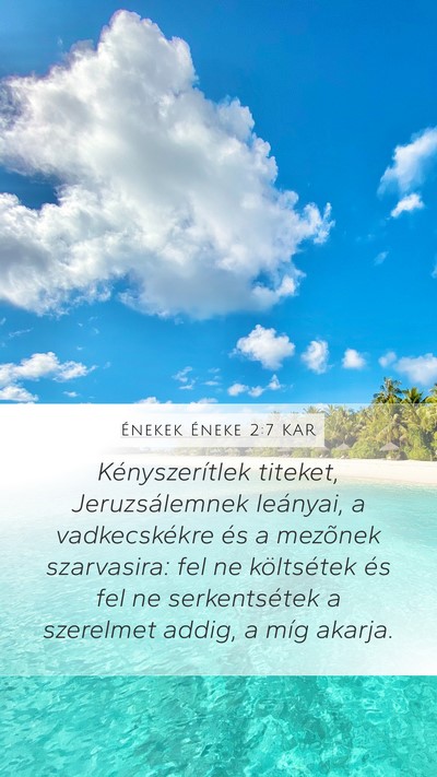 Énekek Éneke 2:7 KAR Bible Verse Image