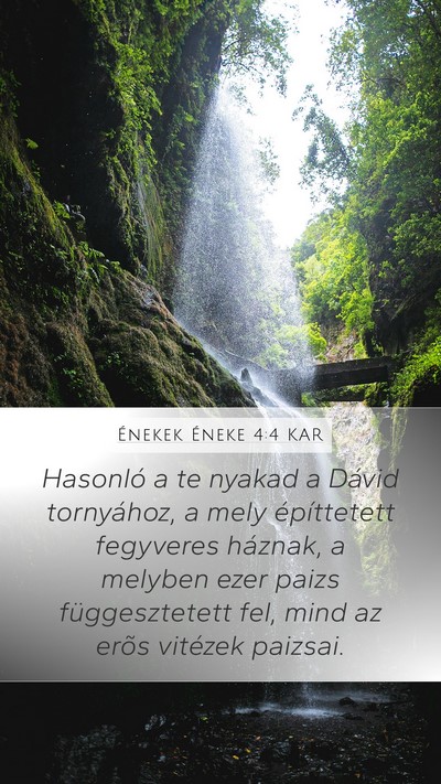 Énekek Éneke 4:4 KAR Bible Verse Image