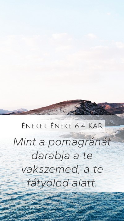 Énekek Éneke 6:4 KAR Bible Verse Image