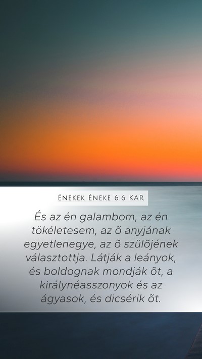 Énekek Éneke 6:6 KAR Bible Verse Image