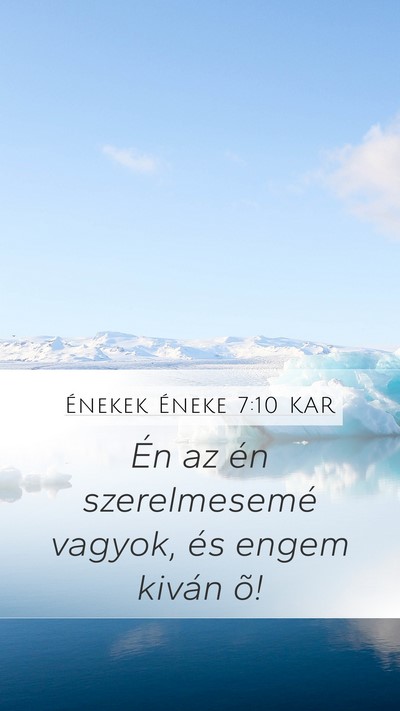 Énekek Éneke 7:10 KAR Bible Verse Image