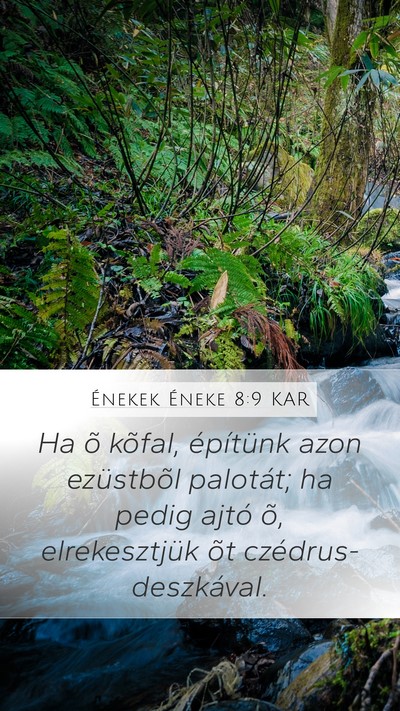 Énekek Éneke 8:9 KAR Bible Verse Image