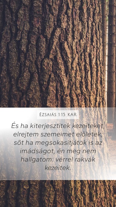 Ézsaiás 1:15 KAR Bible Verse Image