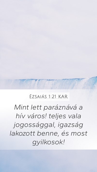 Ézsaiás 1:21 KAR Bible Verse Image