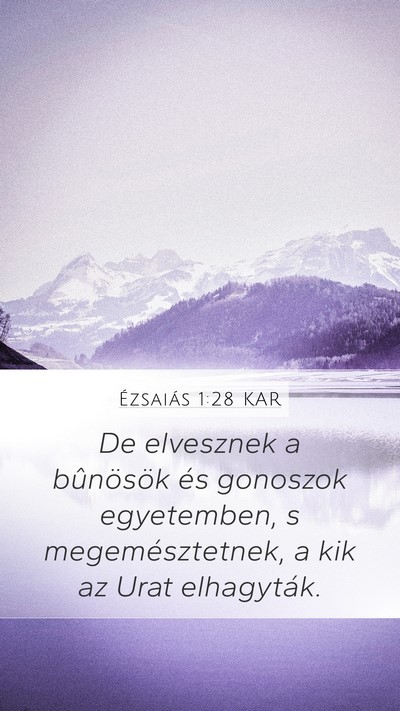 Ézsaiás 1:28 KAR Bible Verse Image