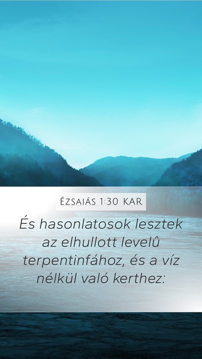 Ézsaiás 1:30 KAR Bible Verse Image