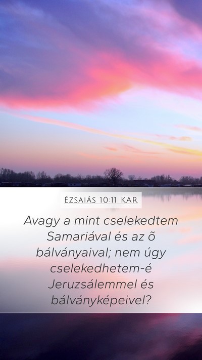 Ézsaiás 10:11 KAR Bible Verse Image