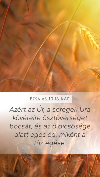 Ézsaiás 10:16 KAR Bible Verse Image