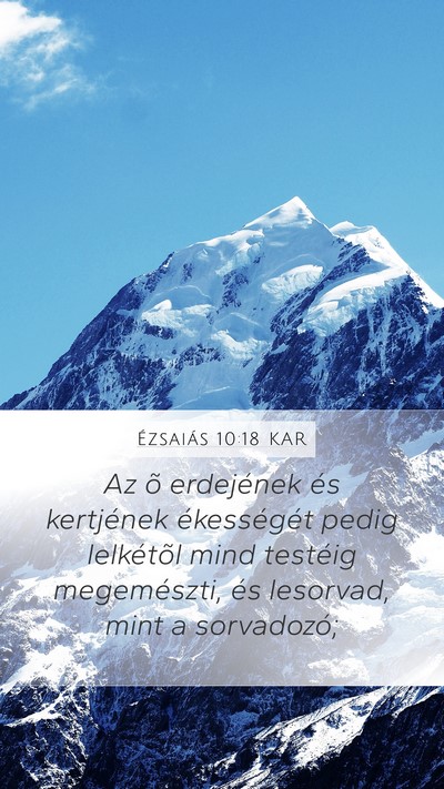 Ézsaiás 10:18 KAR Bible Verse Image