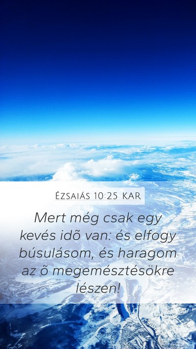 Ézsaiás 10:25 KAR Bible Verse Image