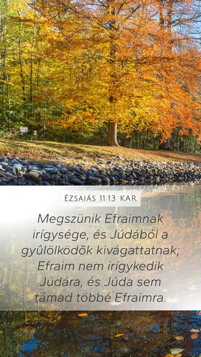Ézsaiás 11:13 KAR Bible Verse Image