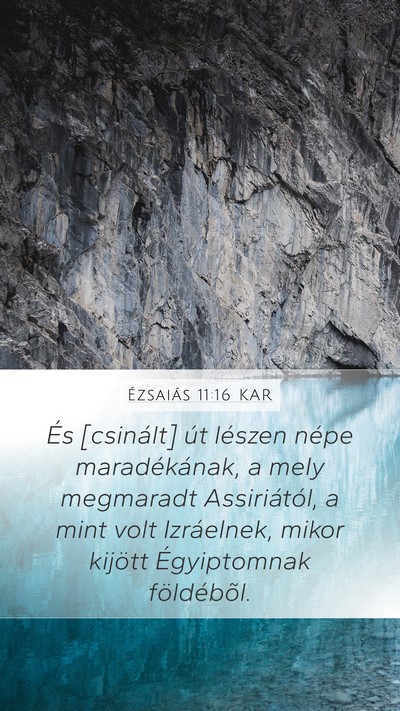 Ézsaiás 11:16 KAR Bible Verse Image