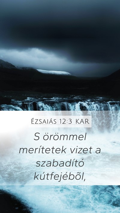 Ézsaiás 12:3 KAR Bible Verse Image