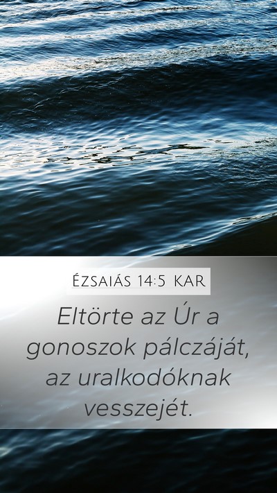 Ézsaiás 14:5 KAR Bible Verse Image