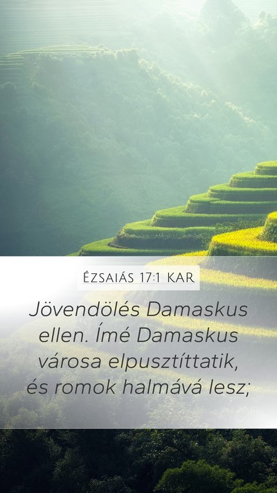 Ézsaiás 17:1 KAR Bible Verse Image