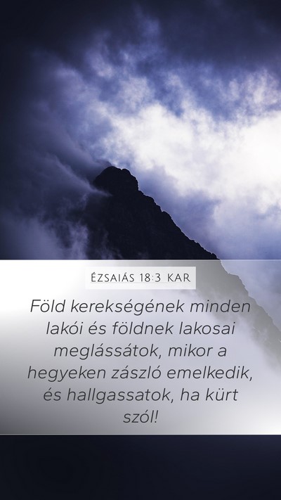 Ézsaiás 18:3 KAR Bible Verse Image