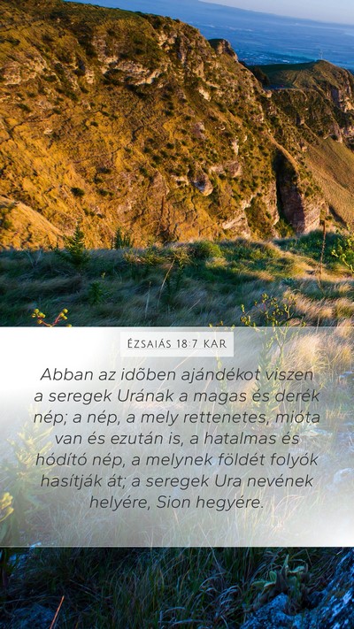 Ézsaiás 18:7 KAR Bible Verse Image