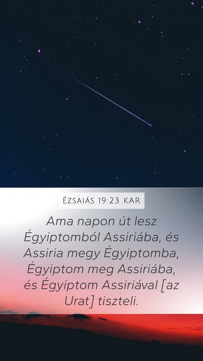 Ézsaiás 19:23 KAR Bible Verse Image