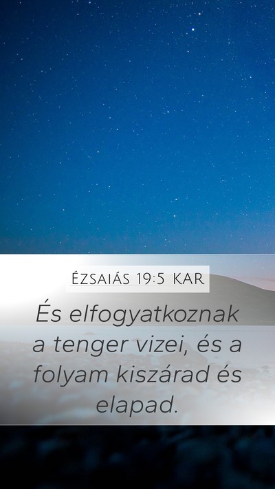 Ézsaiás 19:5 KAR Bible Verse Image