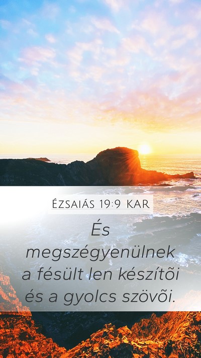 Ézsaiás 19:9 KAR Bible Verse Image
