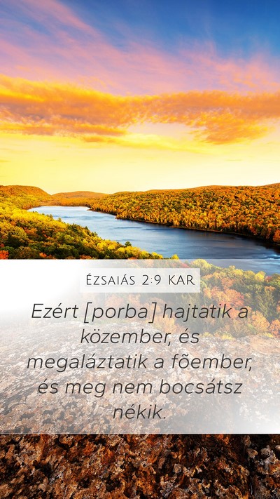 Ézsaiás 2:9 KAR Bible Verse Image
