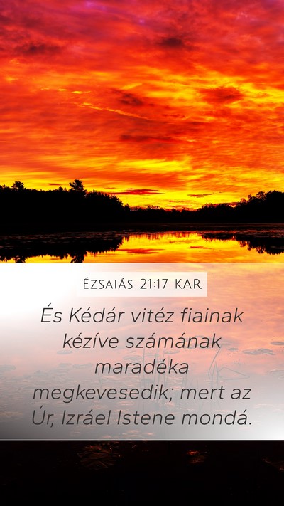 Ézsaiás 21:17 KAR Bible Verse Image