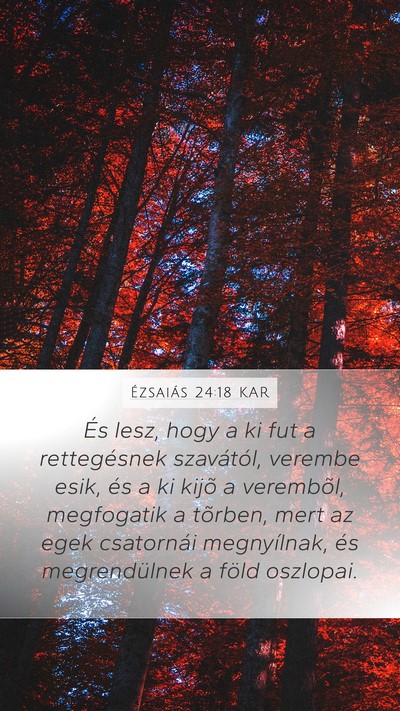 Ézsaiás 24:18 KAR Bible Verse Image