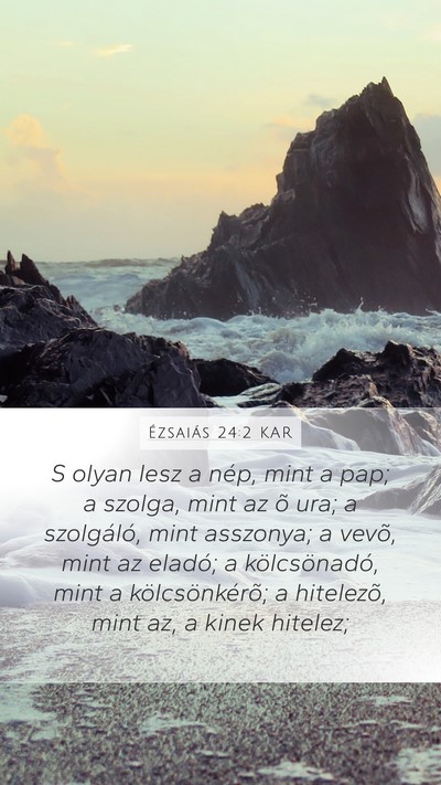Ézsaiás 24:2 KAR Bible Verse Image
