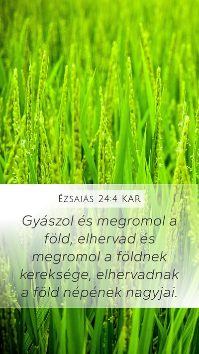 Ézsaiás 24:4 KAR Bible Verse Image