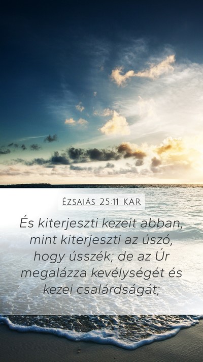 Ézsaiás 25:11 KAR Bible Verse Image
