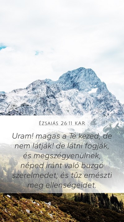Ézsaiás 26:11 KAR Bible Verse Image