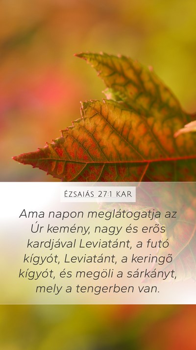 Ézsaiás 27:1 KAR Bible Verse Image