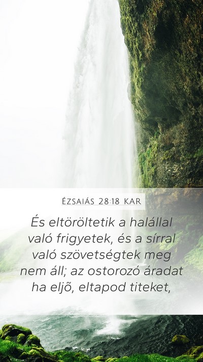 Ézsaiás 28:18 KAR Bible Verse Image
