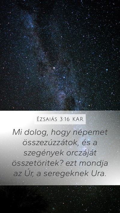 Ézsaiás 3:16 KAR Bible Verse Image