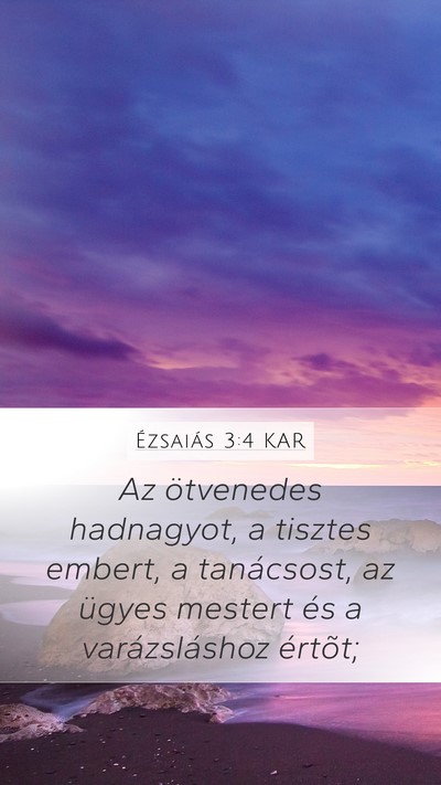 Ézsaiás 3:4 KAR Bible Verse Image