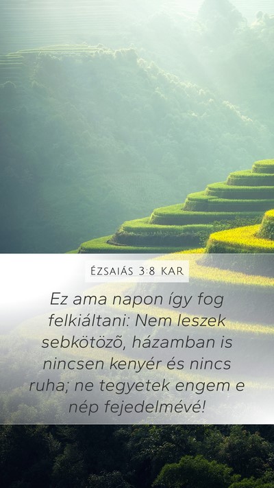 Ézsaiás 3:8 KAR Bible Verse Image