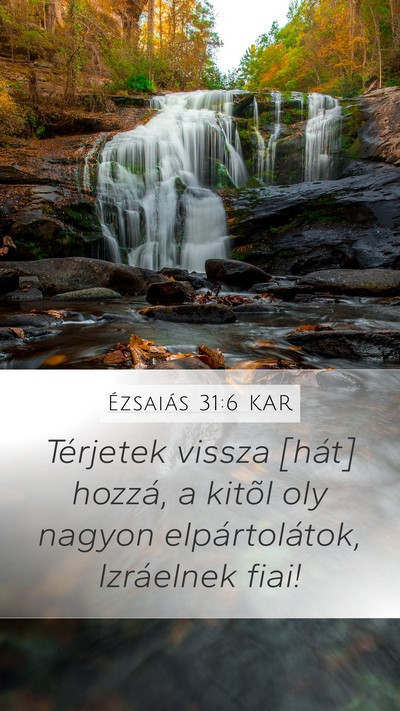 Ézsaiás 31:6 KAR Bible Verse Image