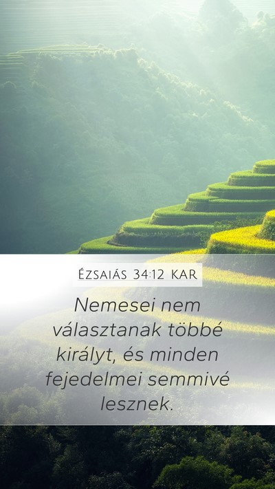 Ézsaiás 34:12 KAR Bible Verse Image