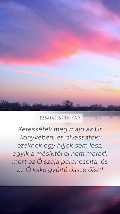 Ézsaiás 34:16 KAR Bible Verse Image