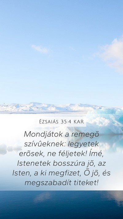 Ézsaiás 35:4 KAR Bible Verse Image