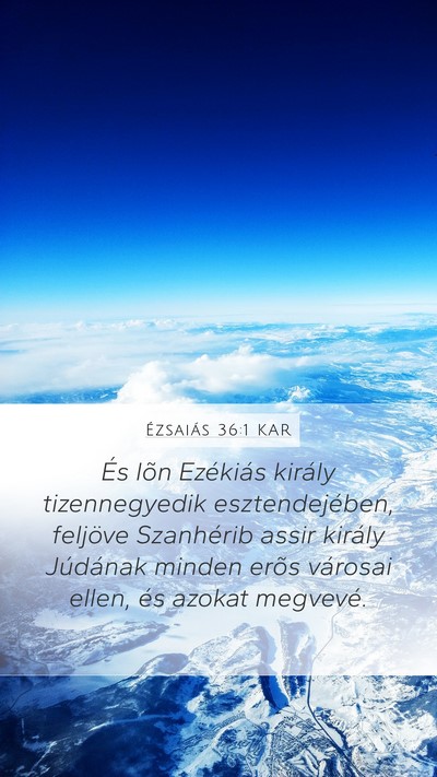 Ézsaiás 36:1 KAR Bible Verse Image