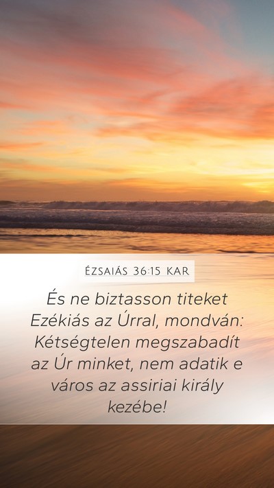 Ézsaiás 36:15 KAR Bible Verse Image