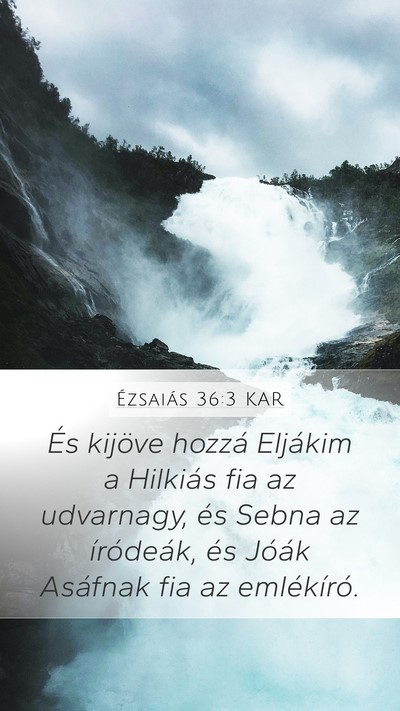 Ézsaiás 36:3 KAR Bible Verse Image