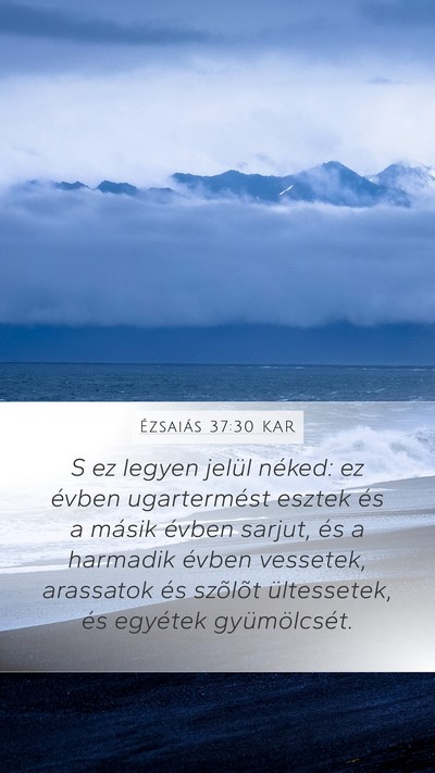 Ézsaiás 37:30 KAR Bible Verse Image