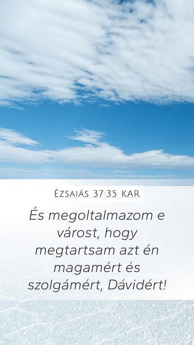 Ézsaiás 37:35 KAR Bible Verse Image