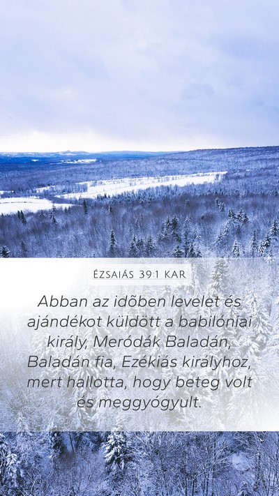 Ézsaiás 39:1 KAR Bible Verse Image