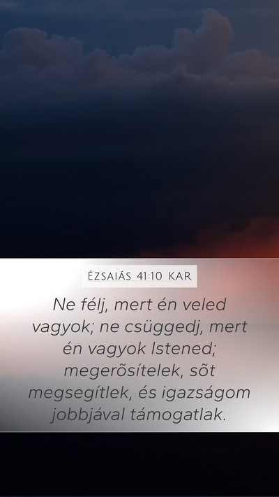 Ézsaiás 41:10 KAR Bible Verse Image