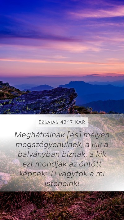 Ézsaiás 42:17 KAR Bible Verse Image